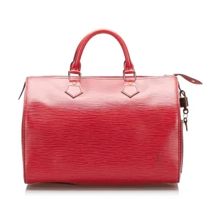 Trendy Inspired Louis Vuitton Speedy 30 Red Epi