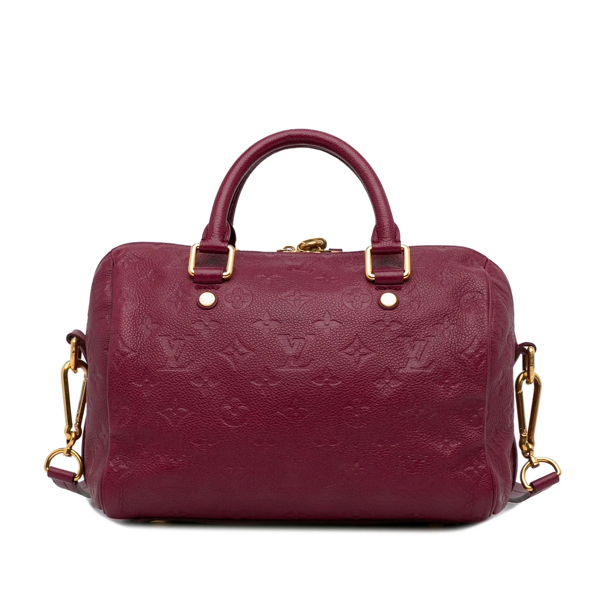 Trendy Inspired Louis Vuitton Speedy Bandoulière 25 Red Monogram Empreinte
