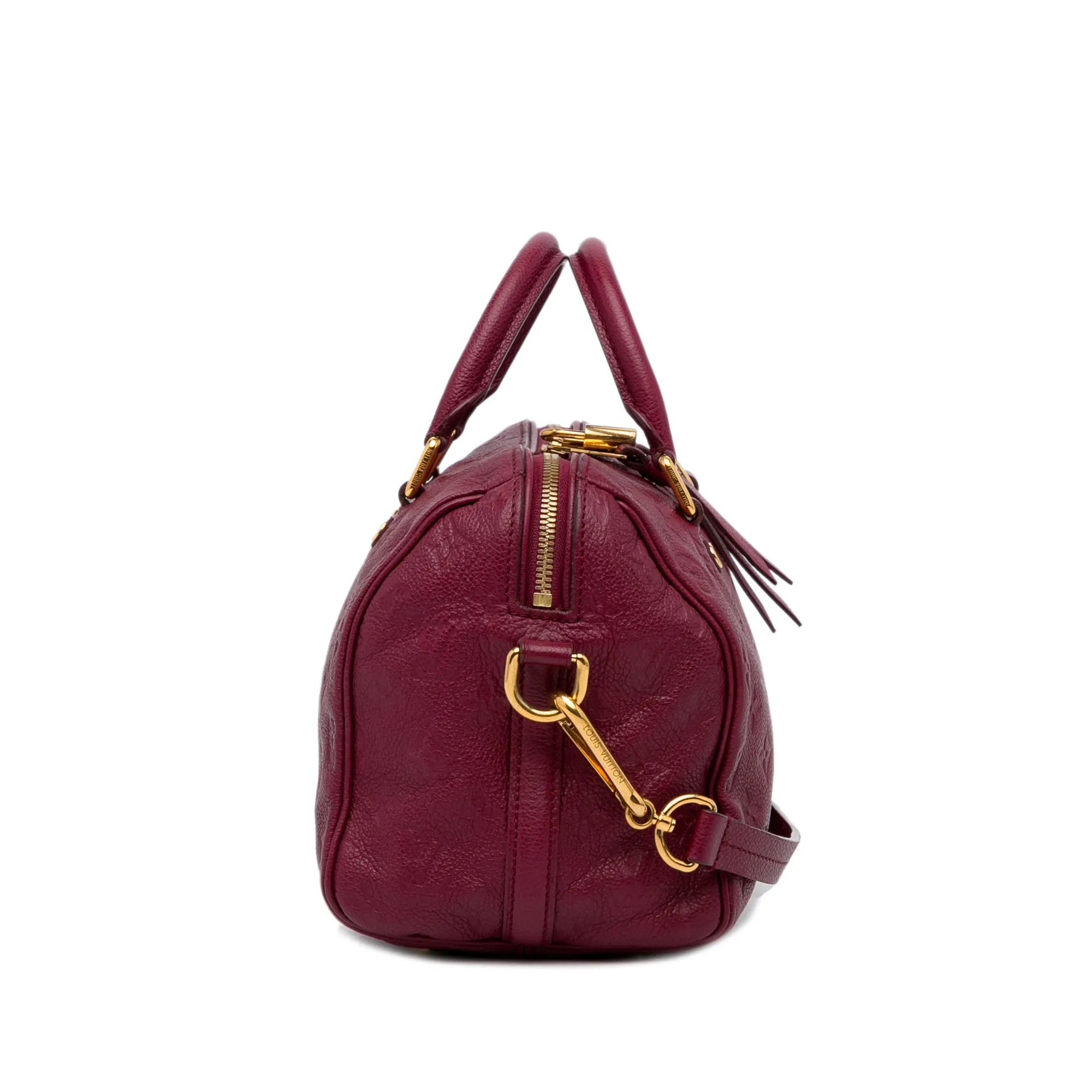 Trendy Inspired Louis Vuitton Speedy Bandoulière 25 Red Monogram Empreinte