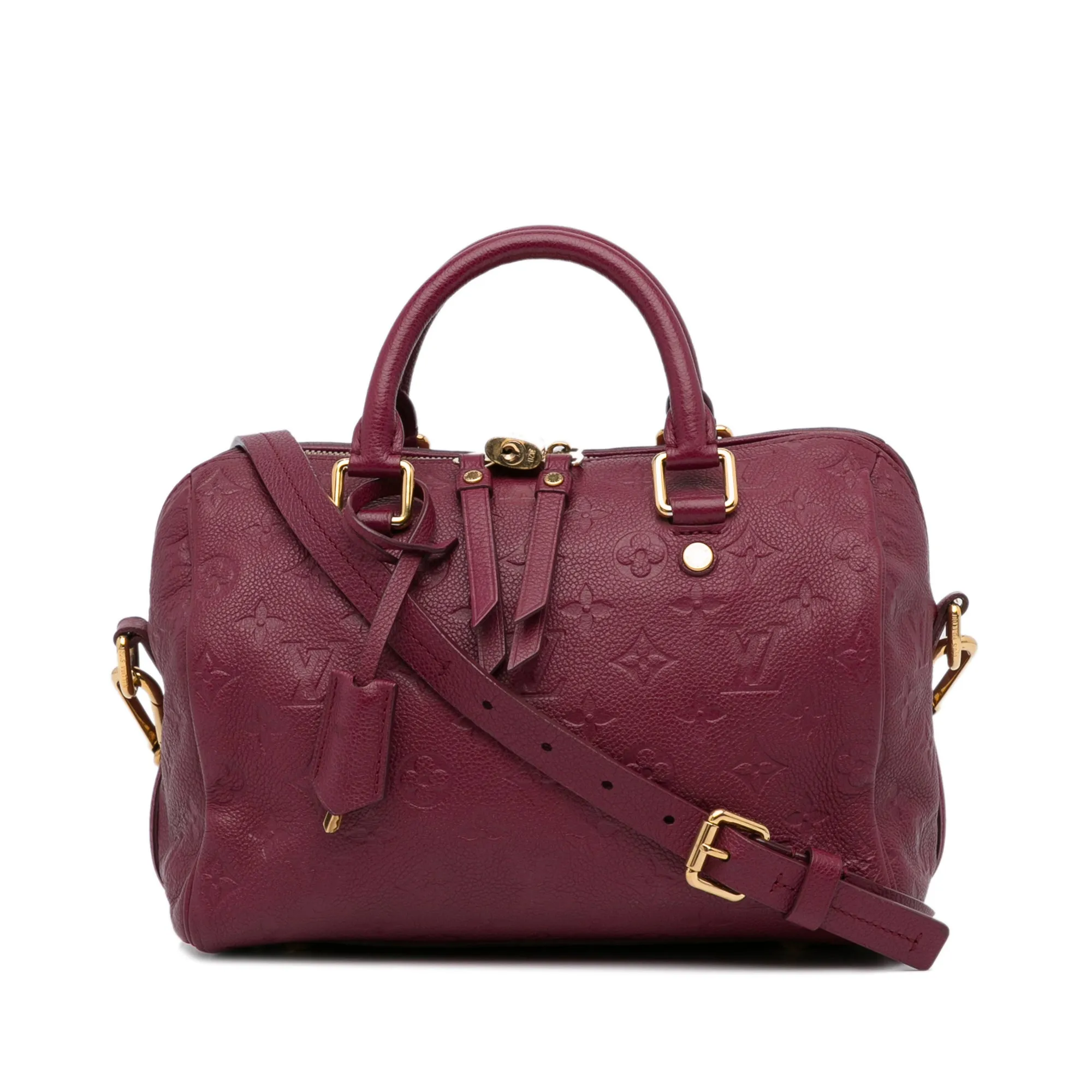 Trendy Inspired Louis Vuitton Speedy Bandoulière 25 Red Monogram Empreinte