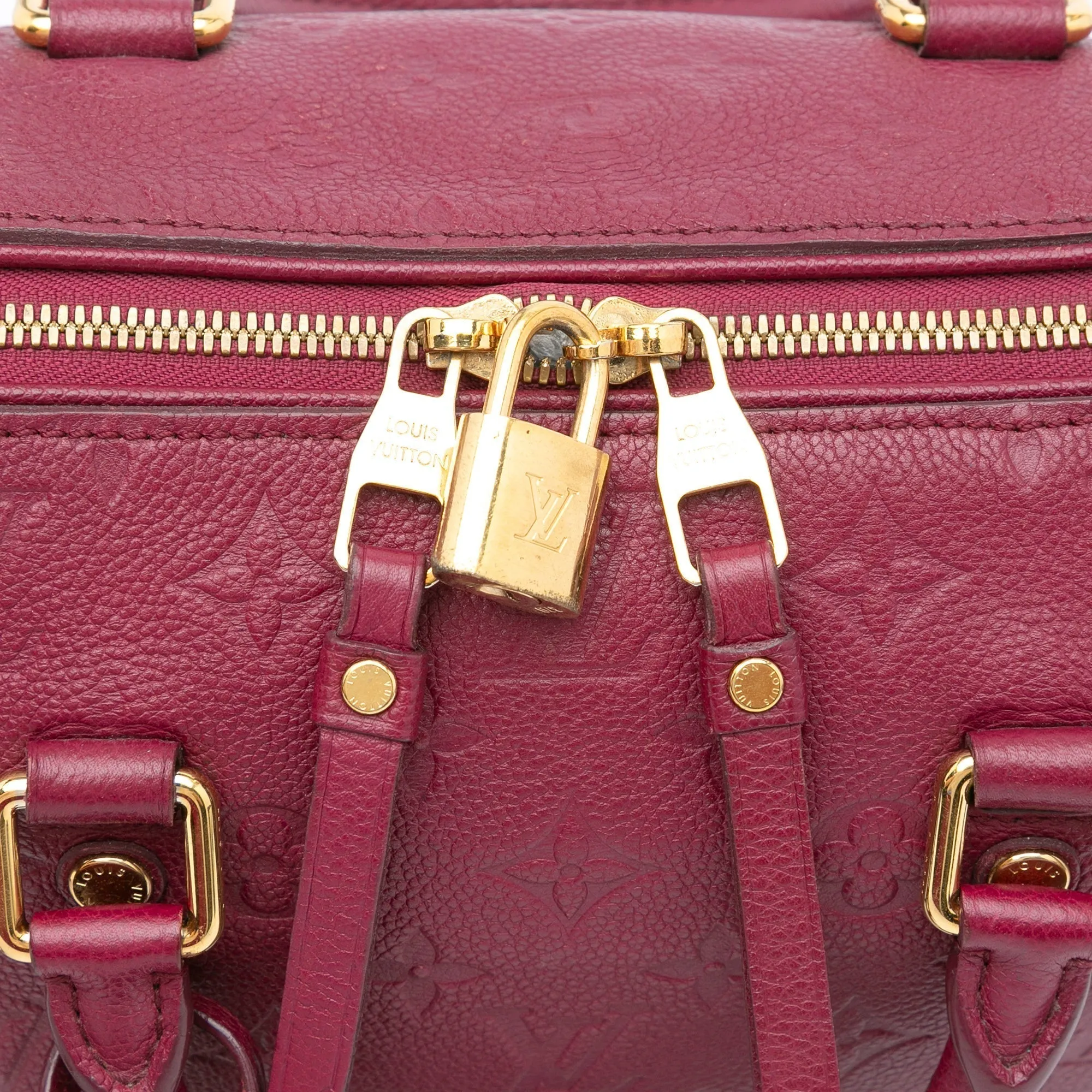 Trendy Inspired Louis Vuitton Speedy Bandoulière 25 Red Monogram Empreinte