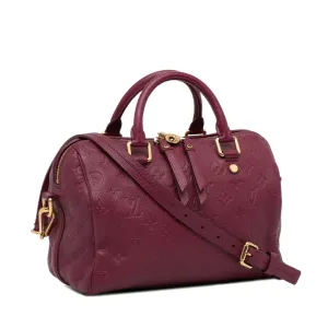 Trendy Inspired Louis Vuitton Speedy Bandoulière 25 Red Monogram Empreinte