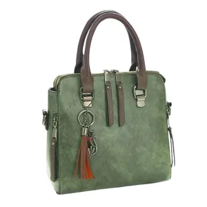 Trendy Tassel Accent Messenger Bag