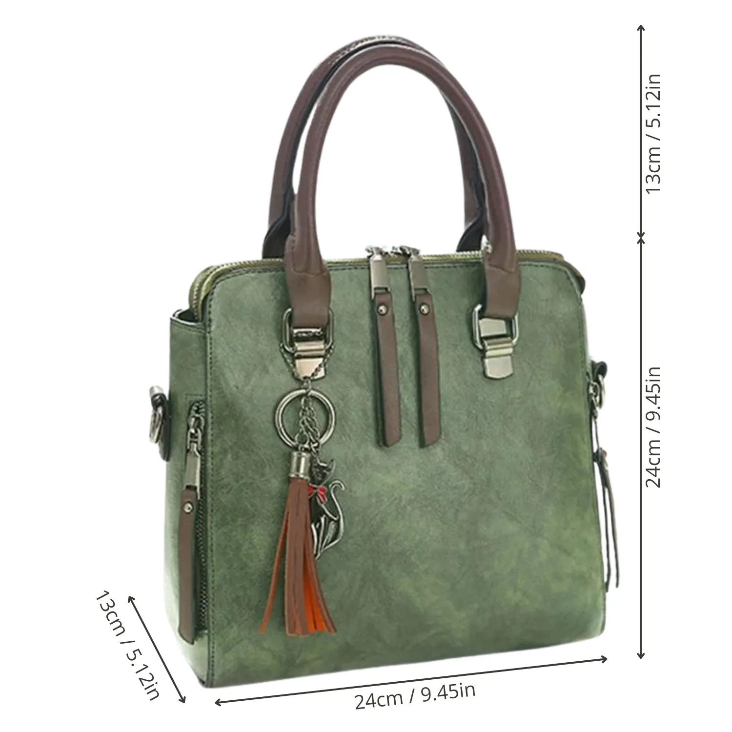Trendy Tassel Accent Messenger Bag