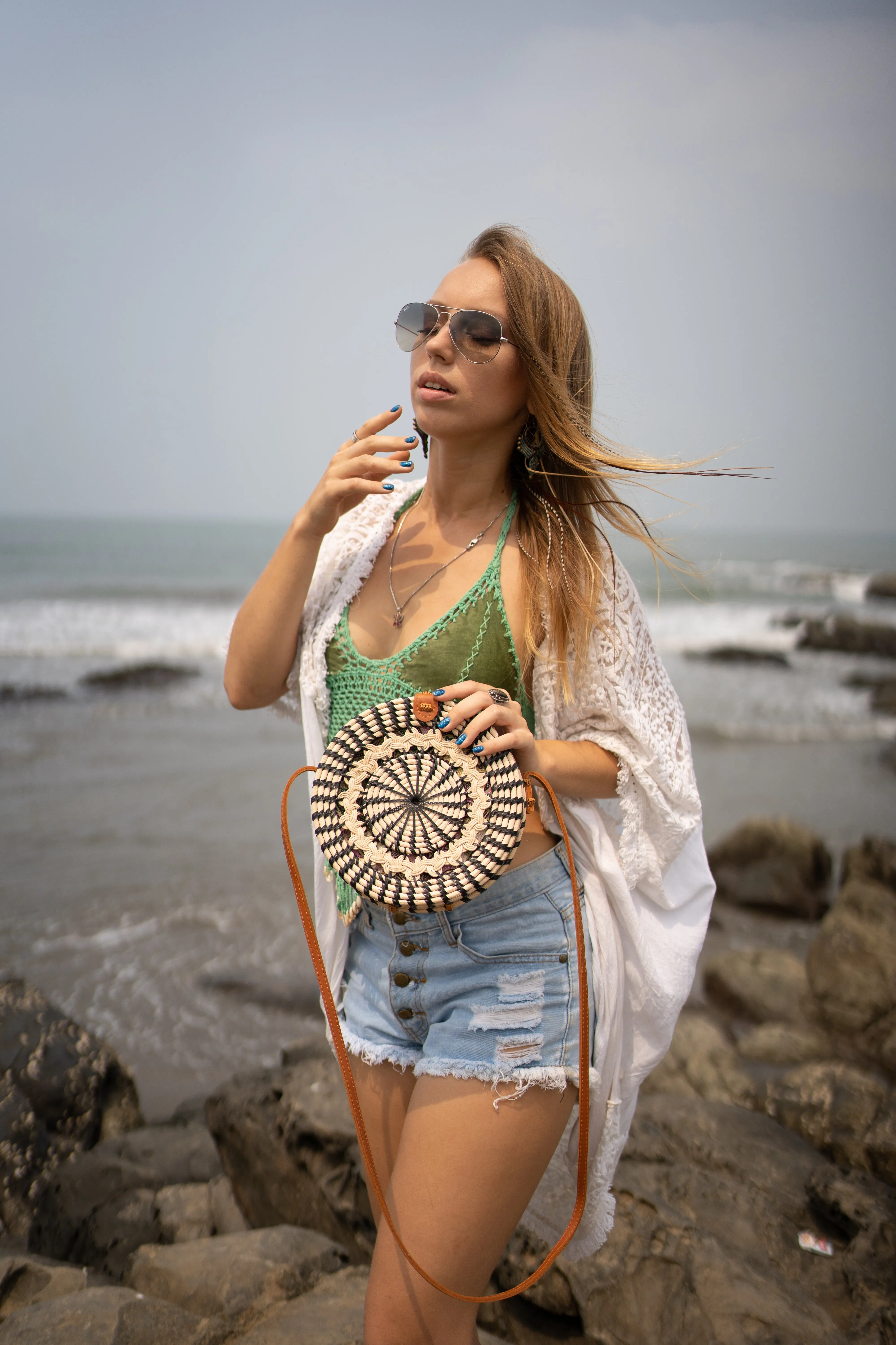 Zebra Round Sling  Bag
