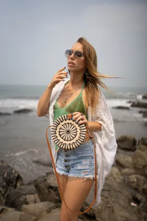 Zebra Round Sling  Bag